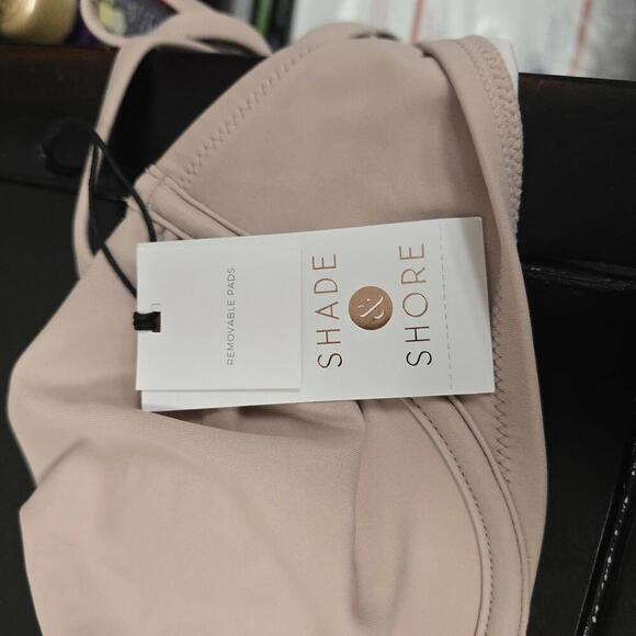 Shoulder Tie Shirred Underwire Bikini Top | Shade & Shore | 36C - Picture 8 of 9